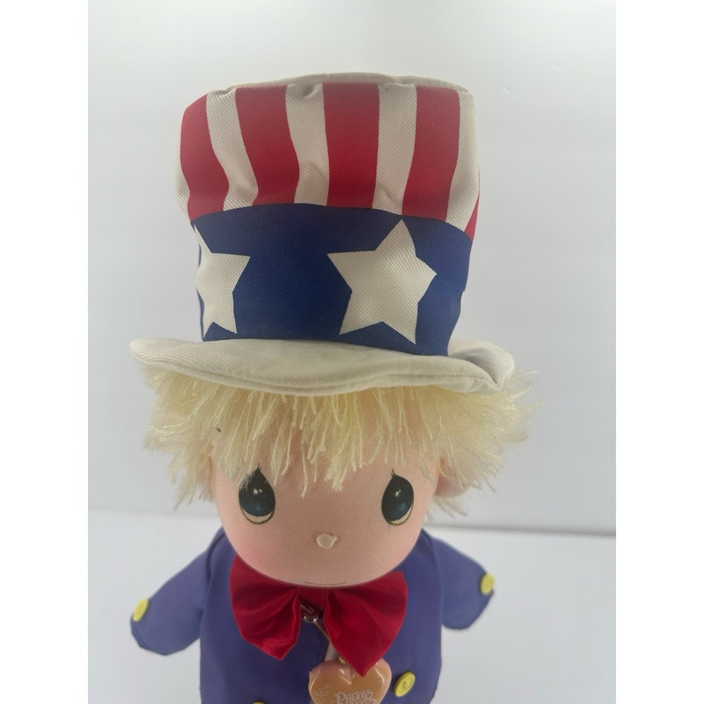 VTG 1986 APPLAUSE PRECIOUS MOMENTS UNCLE SAM DOLL WITH STAND 16", USA - Picture 6 of 6